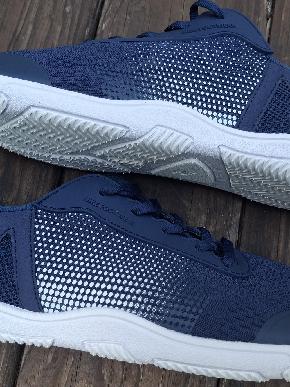 HF Navy Stride Knit Sneakers - Picture 3 of 14